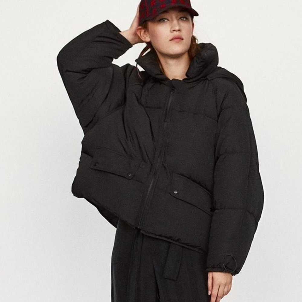 Women's S Black Puffer Jacket